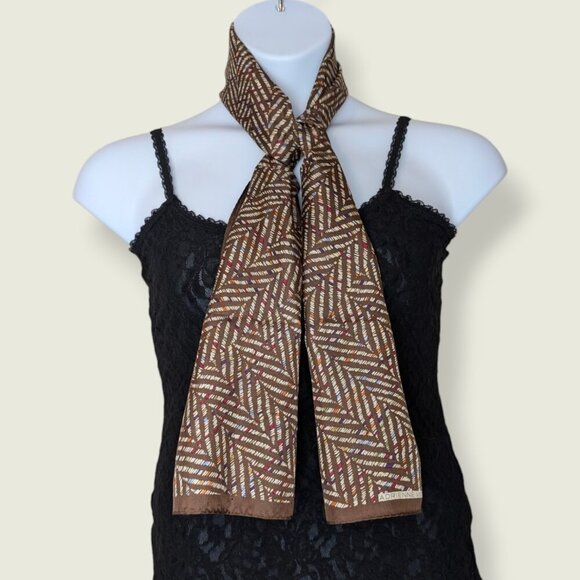 V. Adrienne Vittadini 100% Silk Scarf - Picture 2 of 6